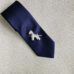 Schnauzer miniatura tie clip